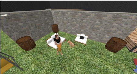 Zone de récupération d'eau (tonneaux)